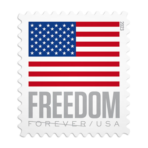 U.S. Flag 2023 Stamps, 1roll-100stamps
