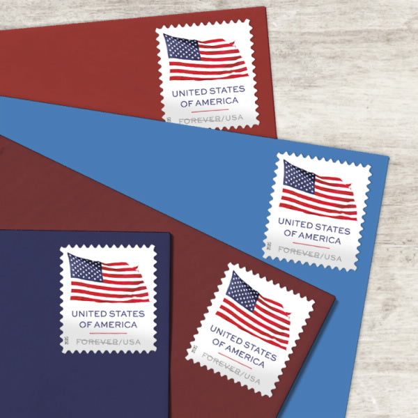 U.S. Flag 2025 Stamps, 1roll-100stamps