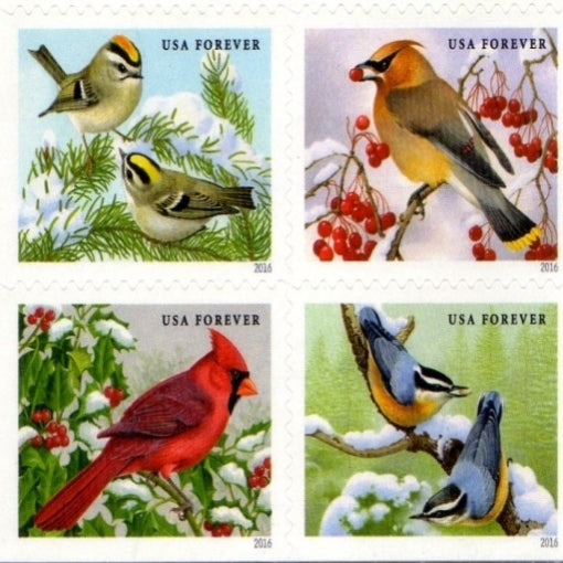 2016 SONGBIRDS IN SNOW Stamps