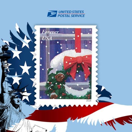 Holiday Windows 2016 Christmas Stamps
