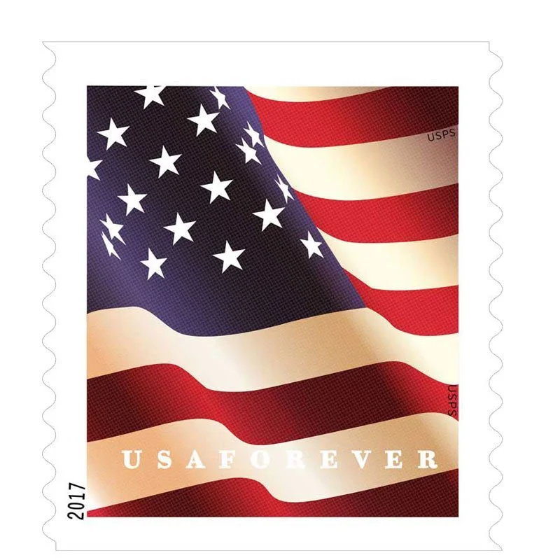 U.S. Flag 2017 Stamps, 1roll-100stamps