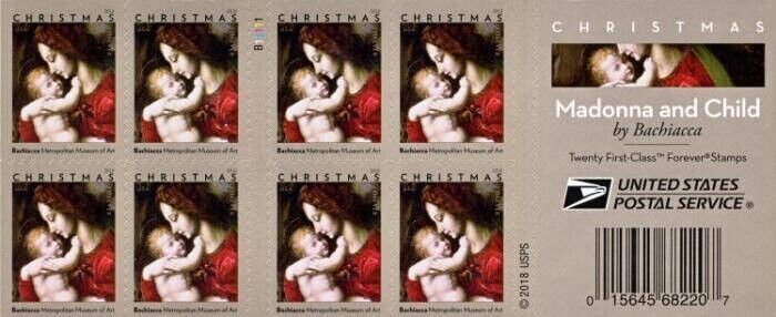 2018 Christmas Madonna and Child Stamps