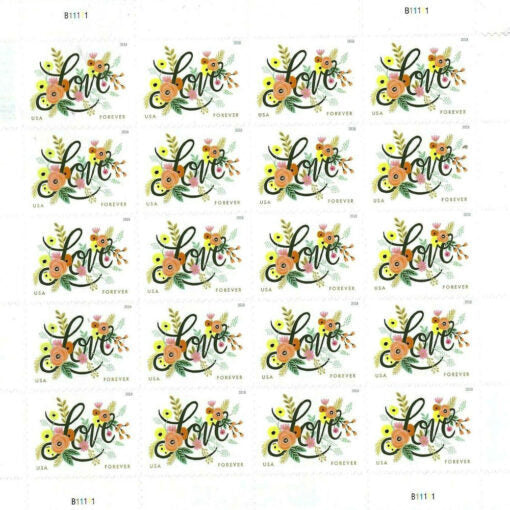 2018 US Wedding Love Flourishes Forever Postage Stamps