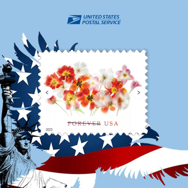 2022 US Forever First-Class Postage Tulips Stamps