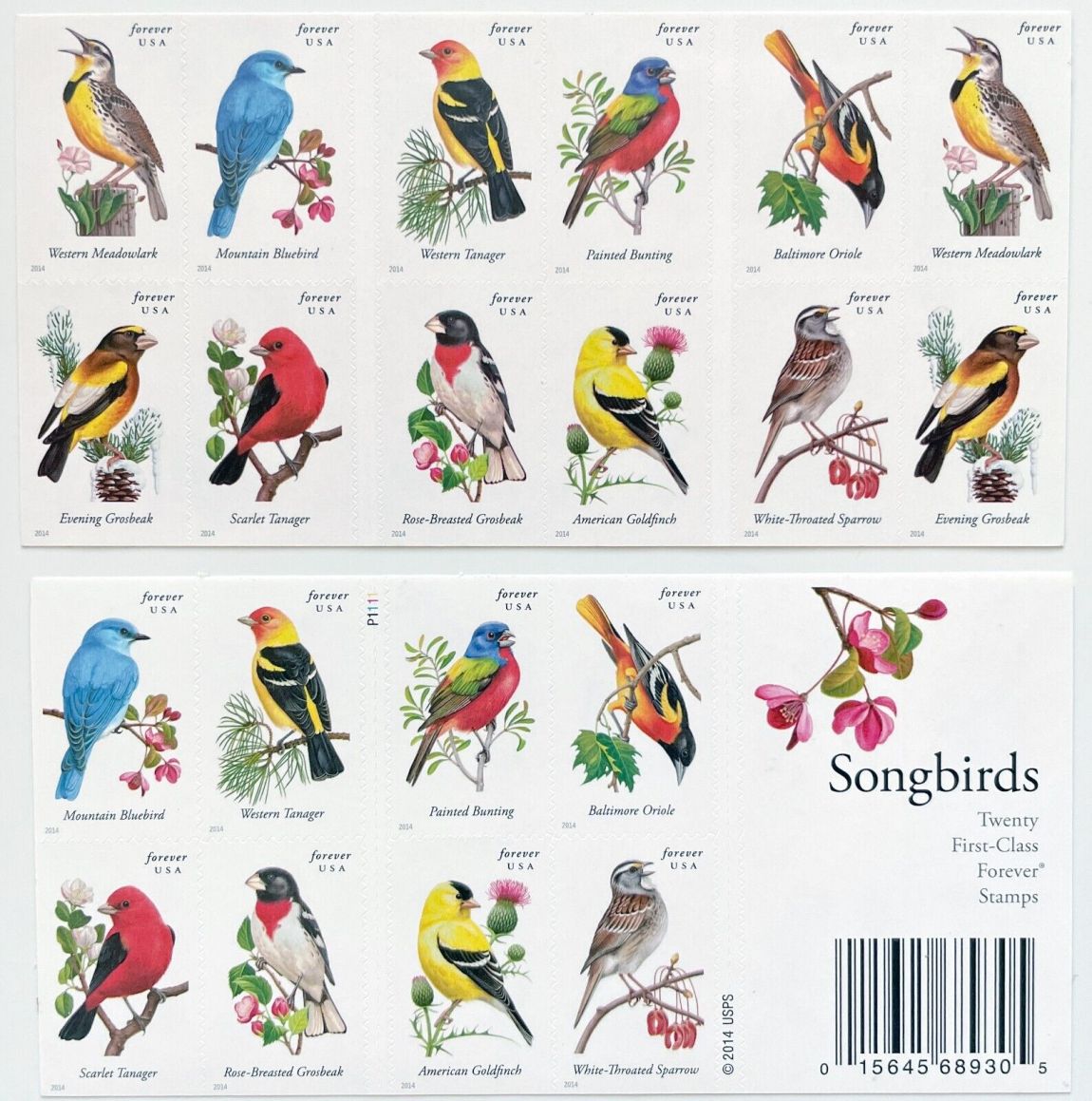 2014 Songbirds Stamps