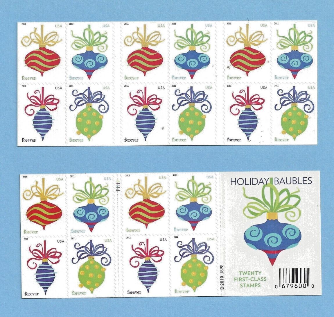 2011 Holiday Baubles Stamps