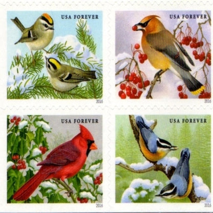 2016 SONGBIRDS IN SNOW Stamps