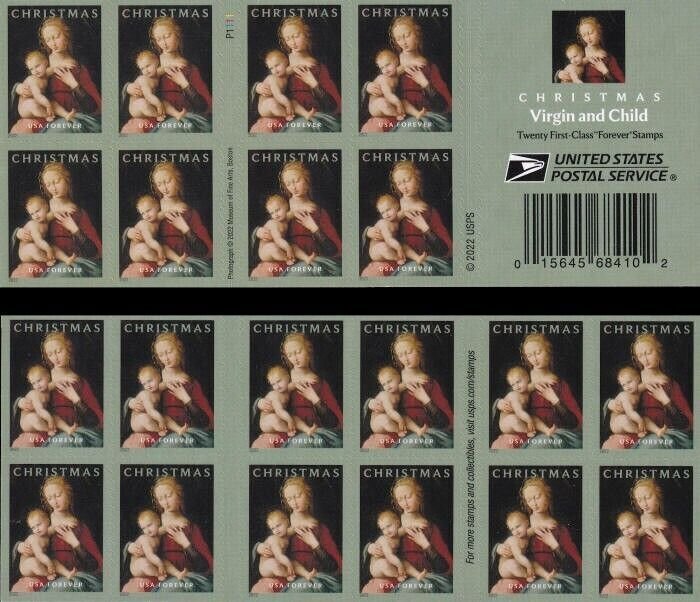 2022 Christmas Virgin and Child Stamps