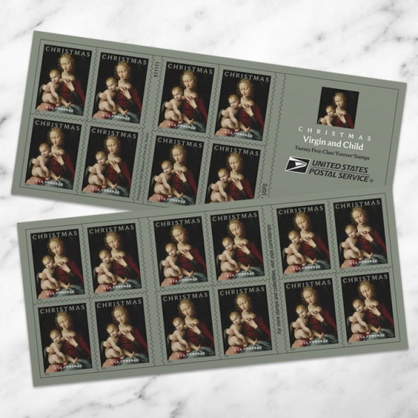 2022 Christmas Virgin and Child Stamps