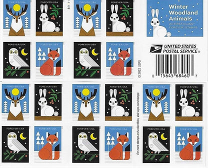 2023 Winter Woodland Animals Stamps