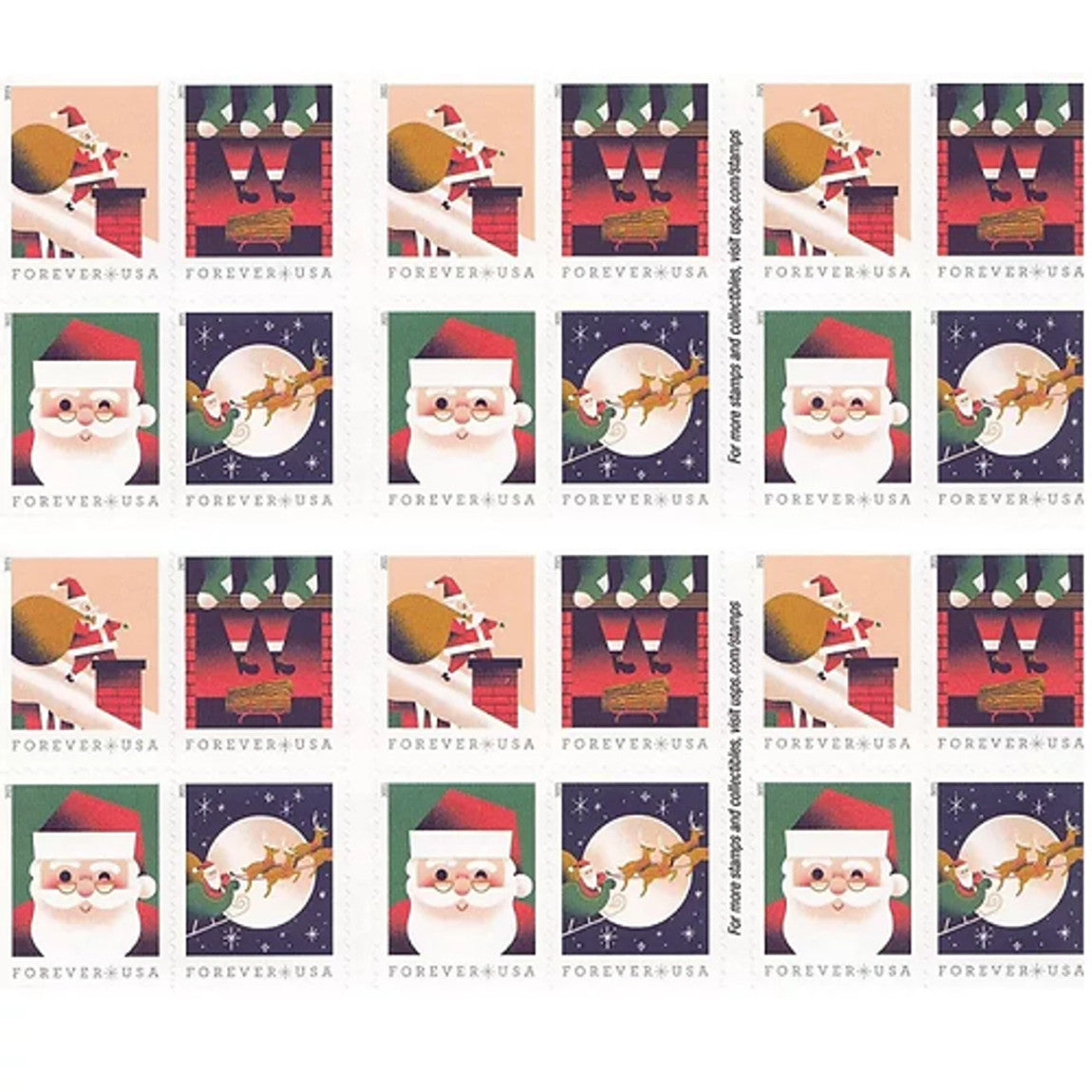 A Visit From St. Nick 2021 Christmas Stamps