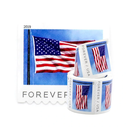 U.S. Flag 2019 Stamps, 1roll-100stamps