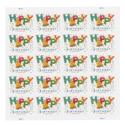 Happy Birthday 2021 Christmas Stamps