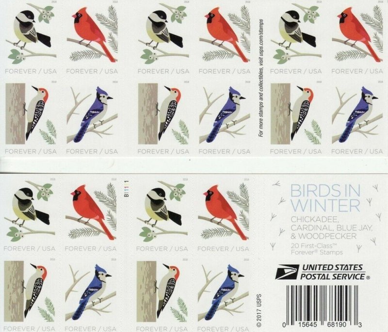 2018 Birds in Winter Stamps