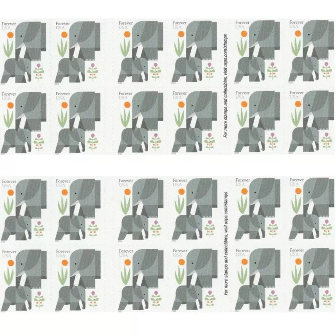 Elephants 2022 Stamps