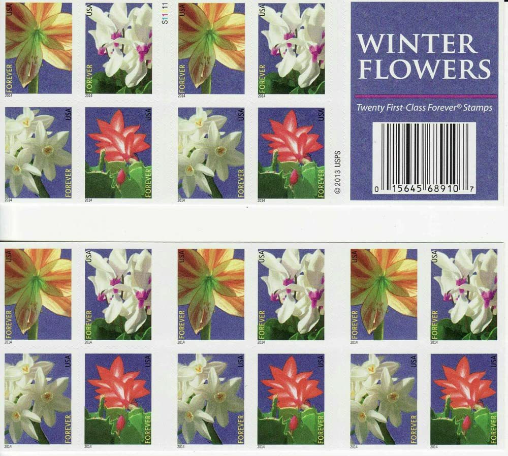 2014 Winter Flowers Stamps