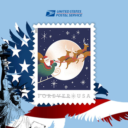A Visit From St. Nick 2021 Christmas Stamps
